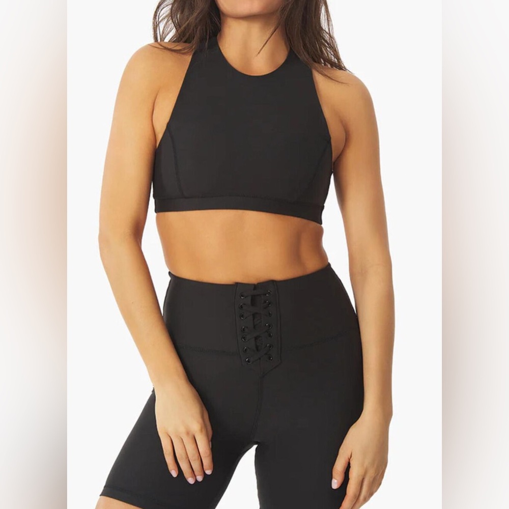 WeWoreWhat - NWT! Black Racerback Sports Bra - Size S